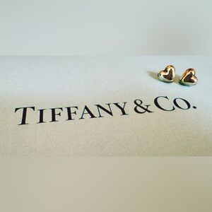 ✨ Tiffany Sterling Silver Puffed Heart Studs ✨